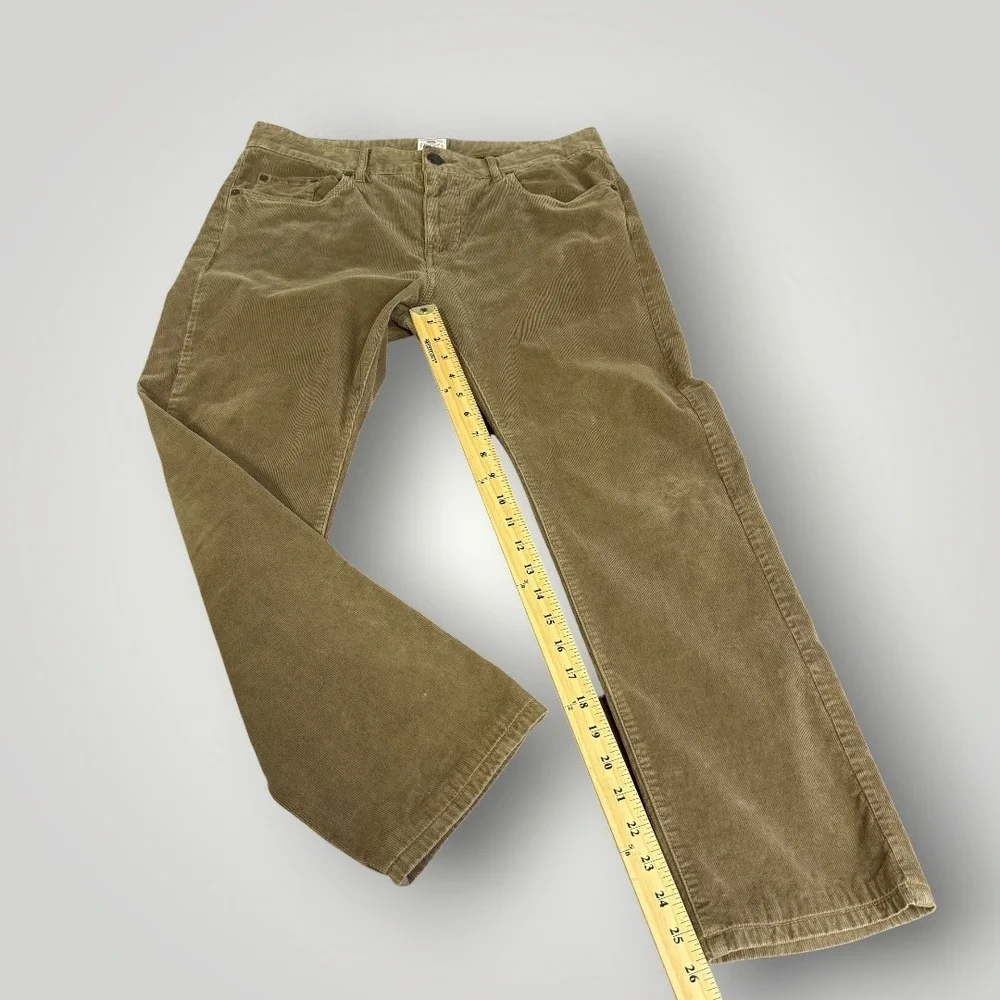 Faherty Brand Mens Brown‎ Organic Cotton Stretch Corduroy 5-Pocket Pants Size 32